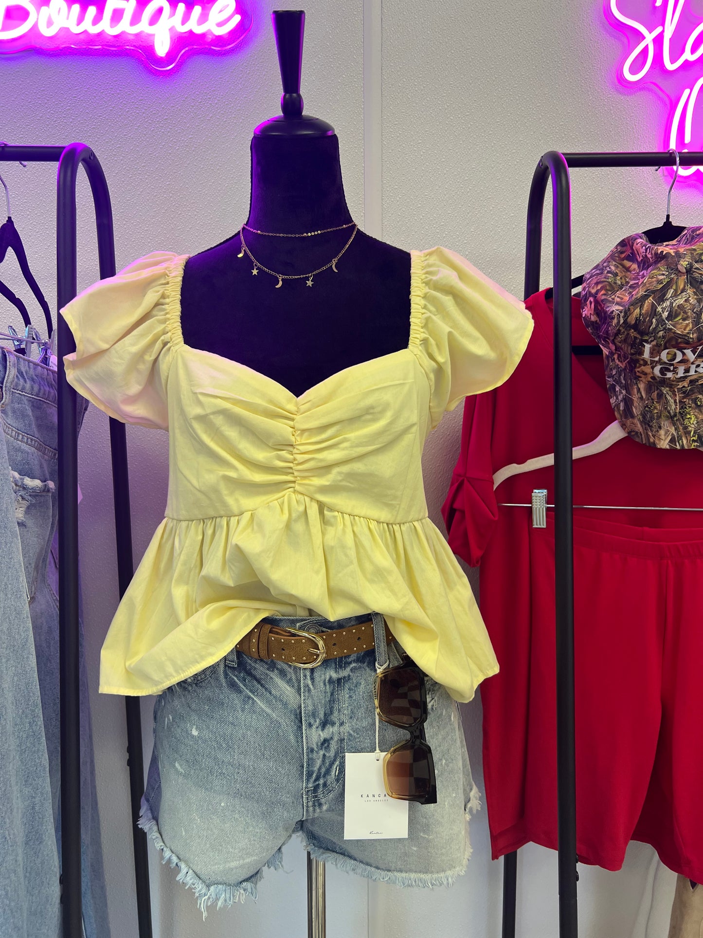 Babydoll Blouse Yellow