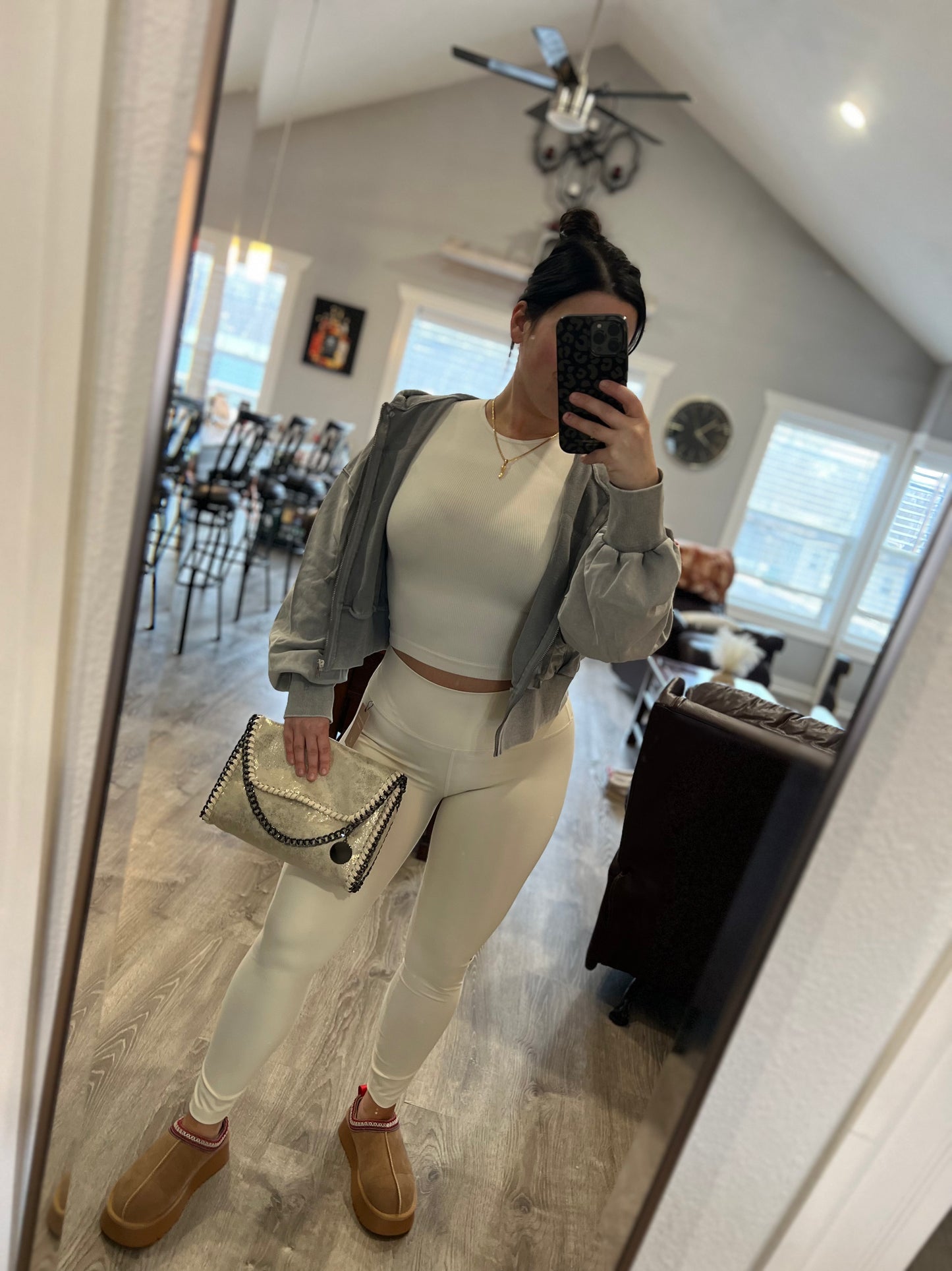 Cream Perfectly Aligned Legging