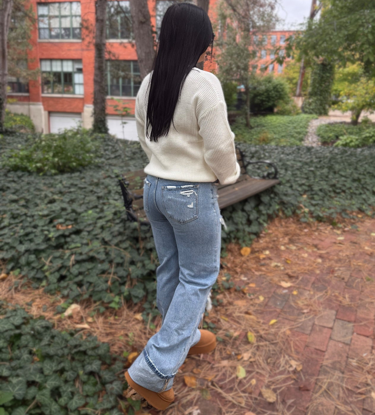 90's Vintage Super High Rise Flare Jeans