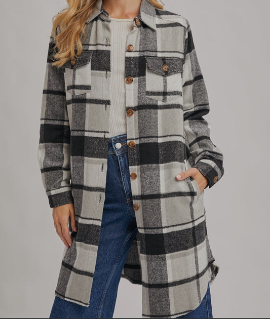 Pick of The Patch Shacket Black