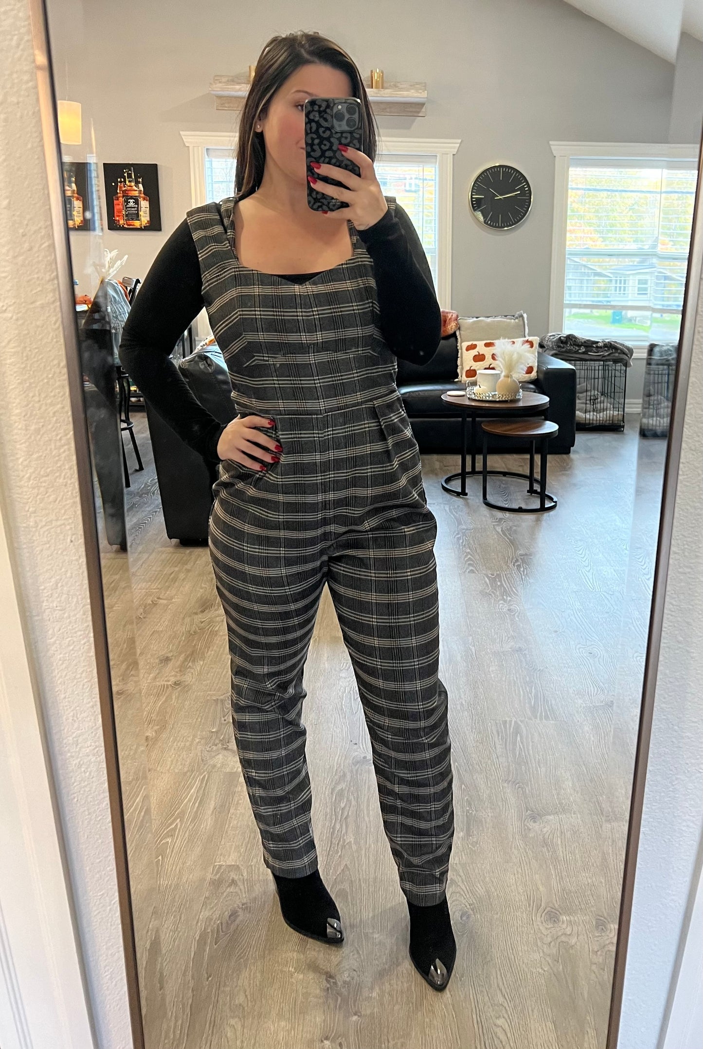 Plaid Jumpsuit