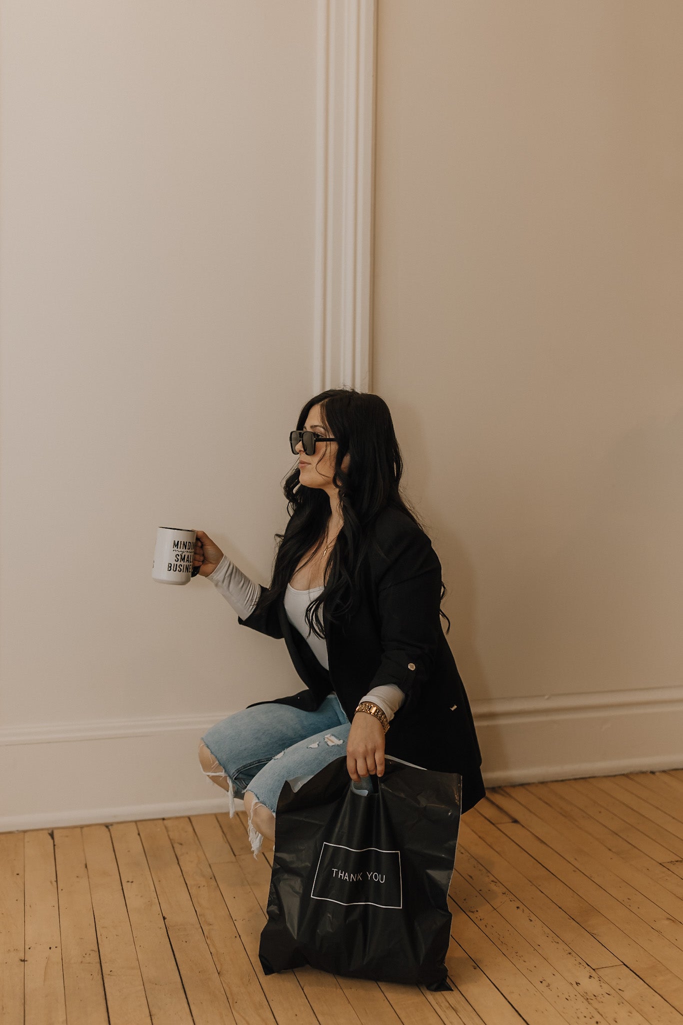 Minding My Own Small Business Mug