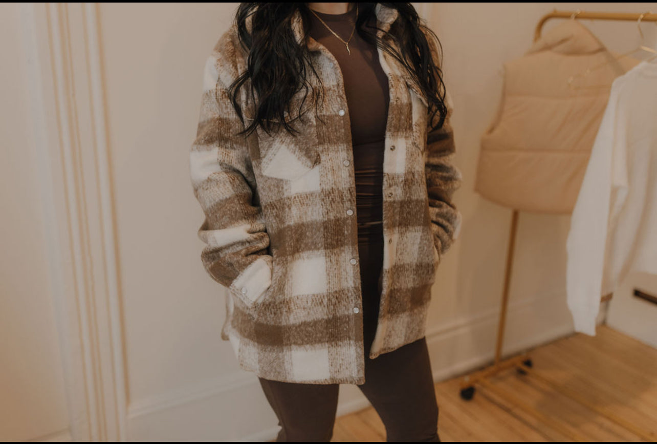 By The Fire Shacket Mocha