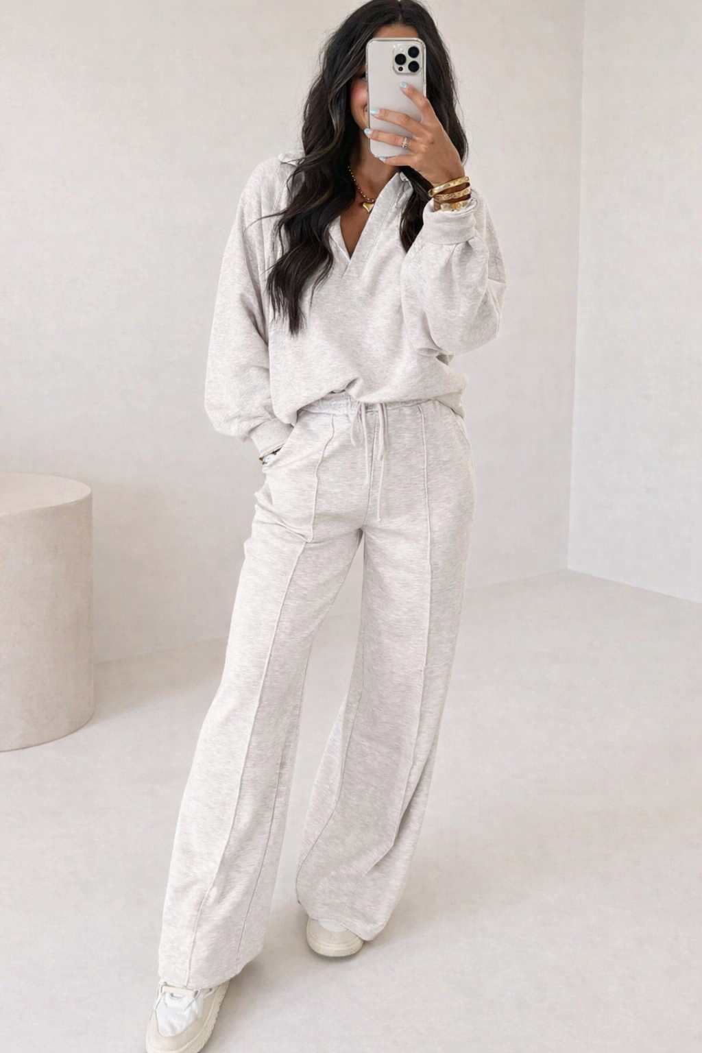 Thank Me Later Light Grey Set