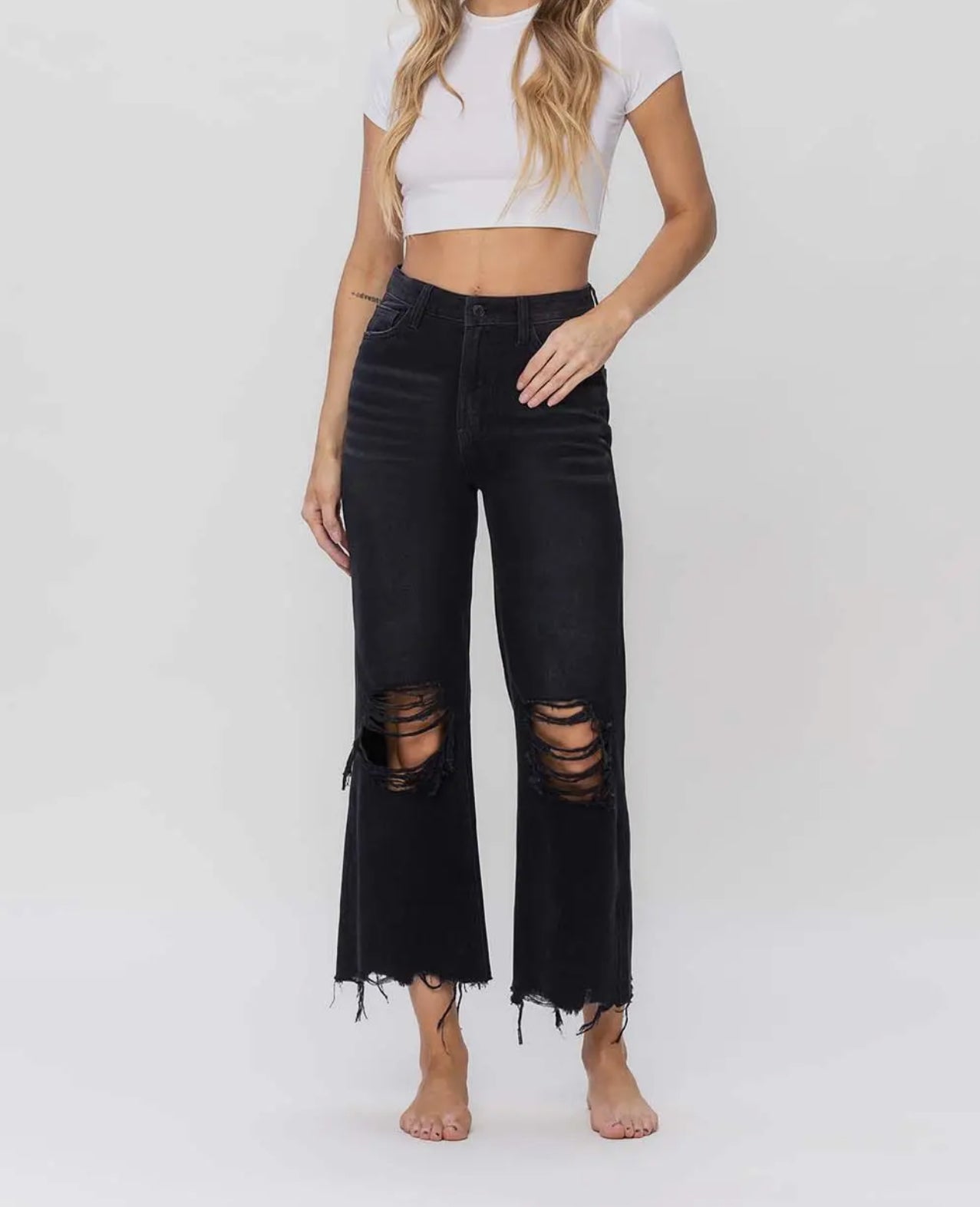 Crop Flare 90s Vintage Jeans