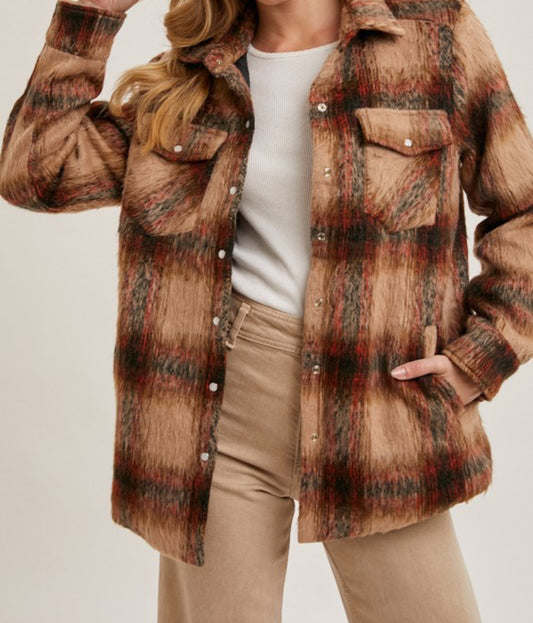 By The Fire Shacket Taupe