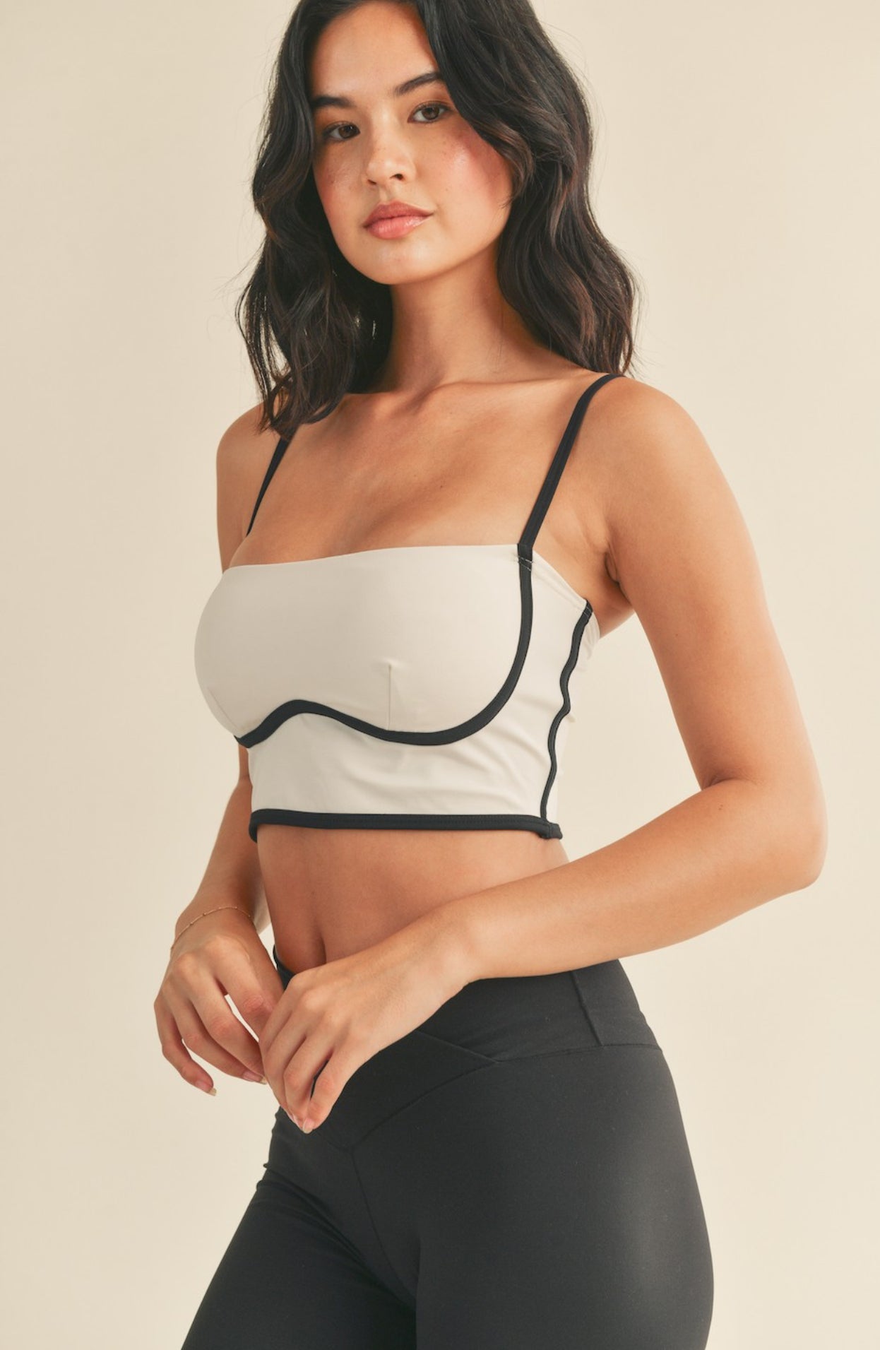 Cream Sculpting Bra Tank