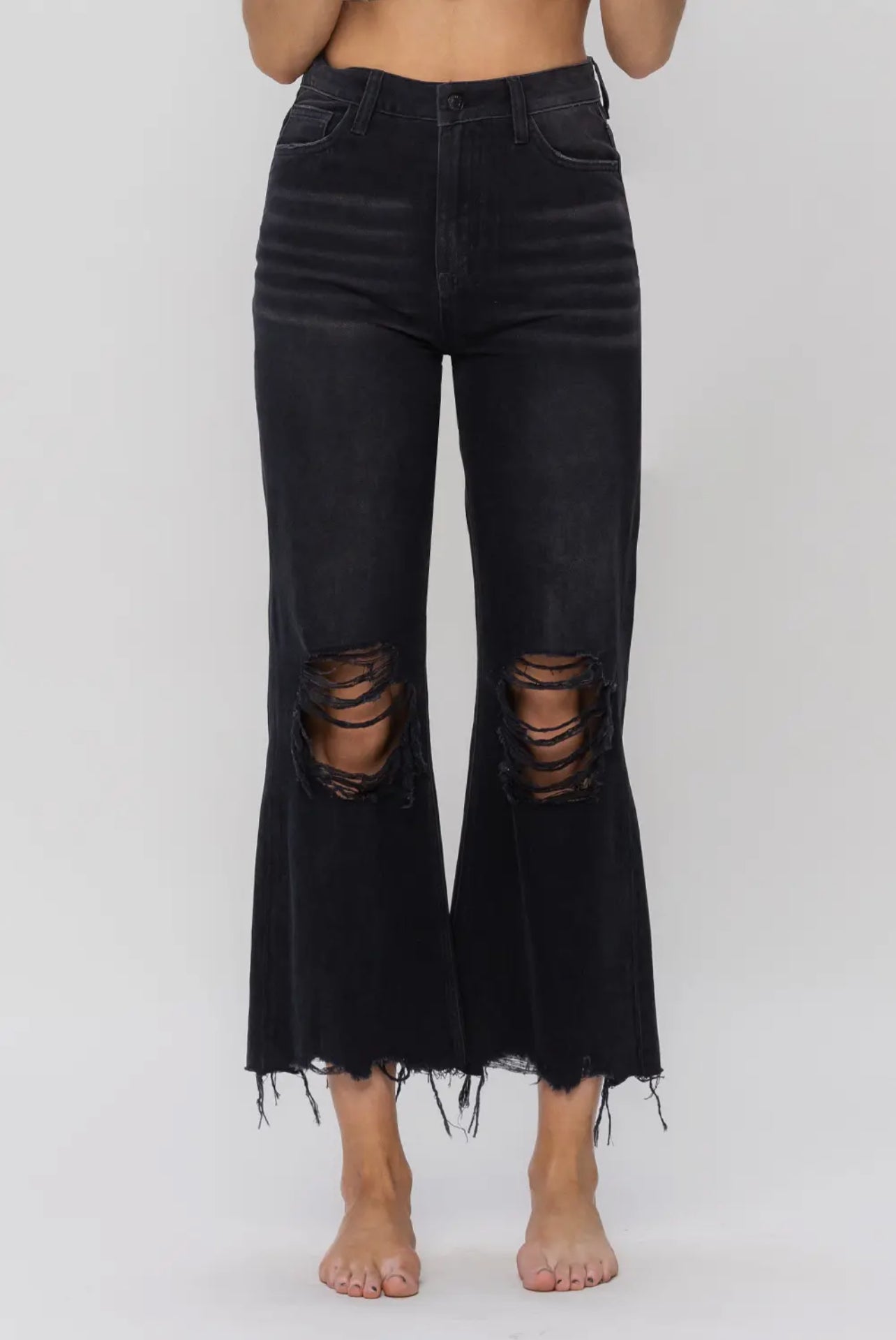 Crop Flare 90s Vintage Jeans