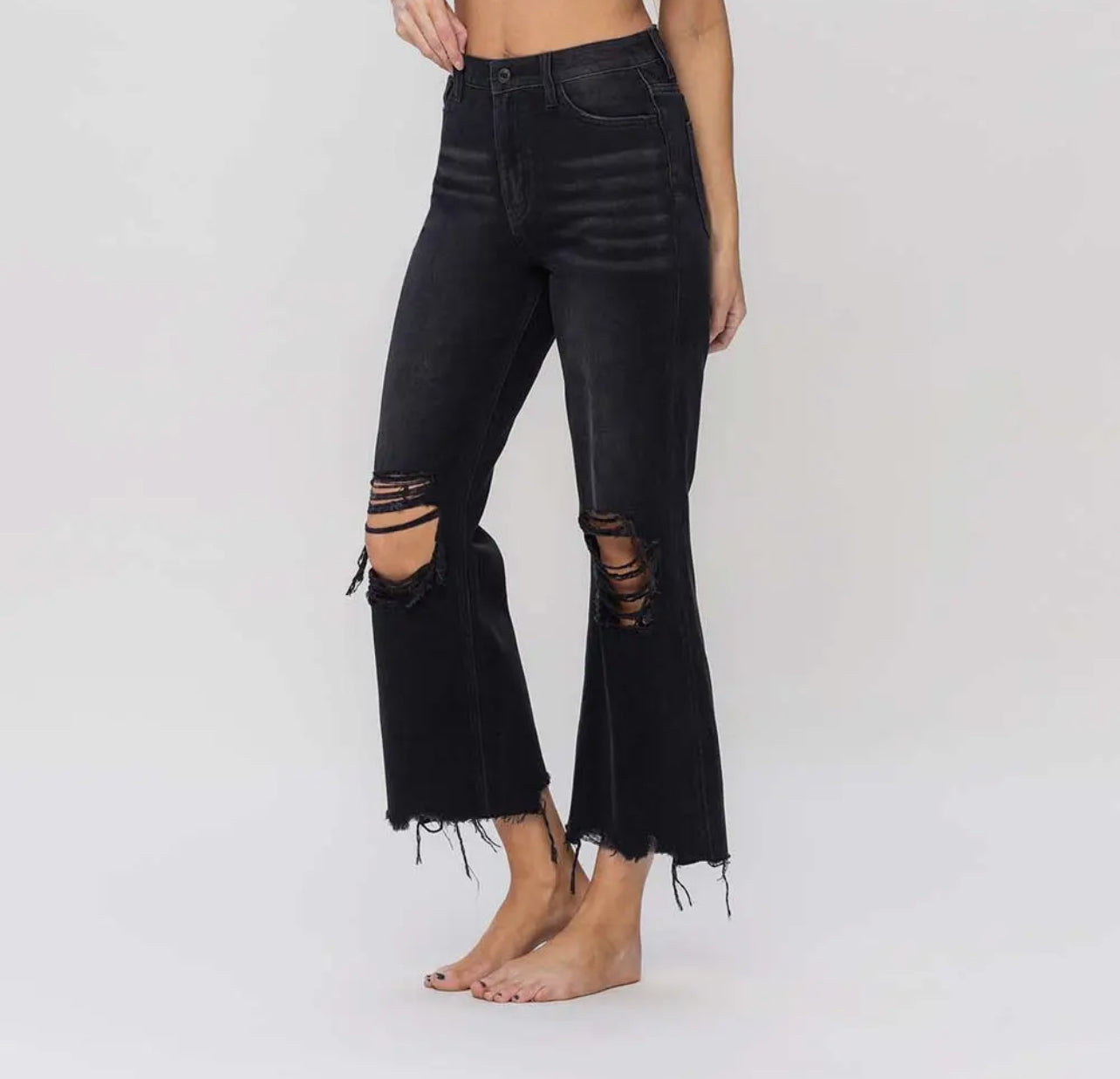 Crop Flare 90s Vintage Jeans