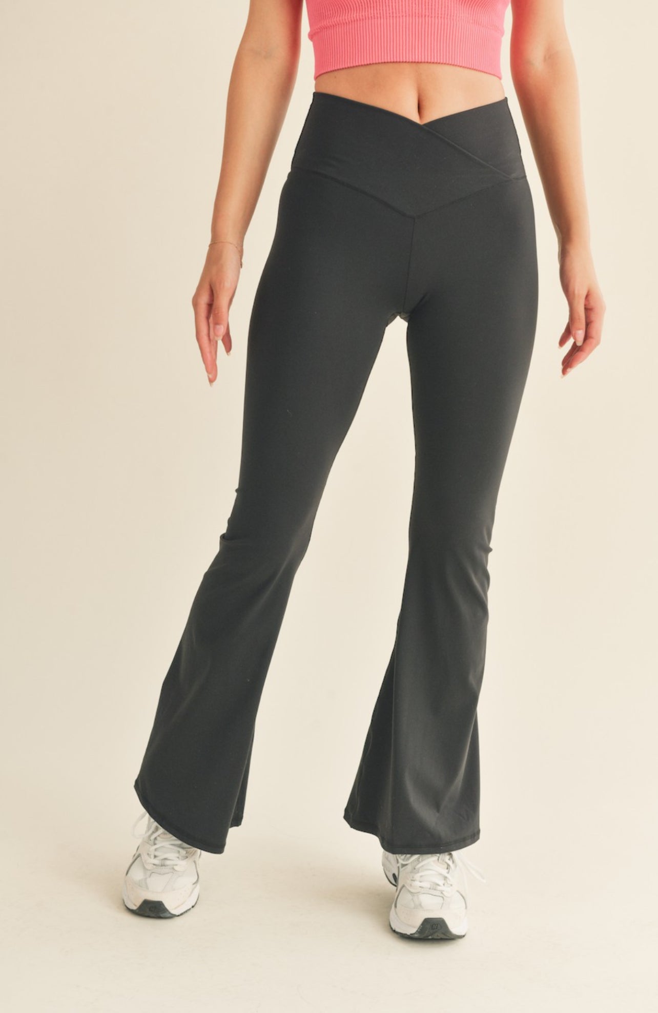 Black Crossover Flare Legging