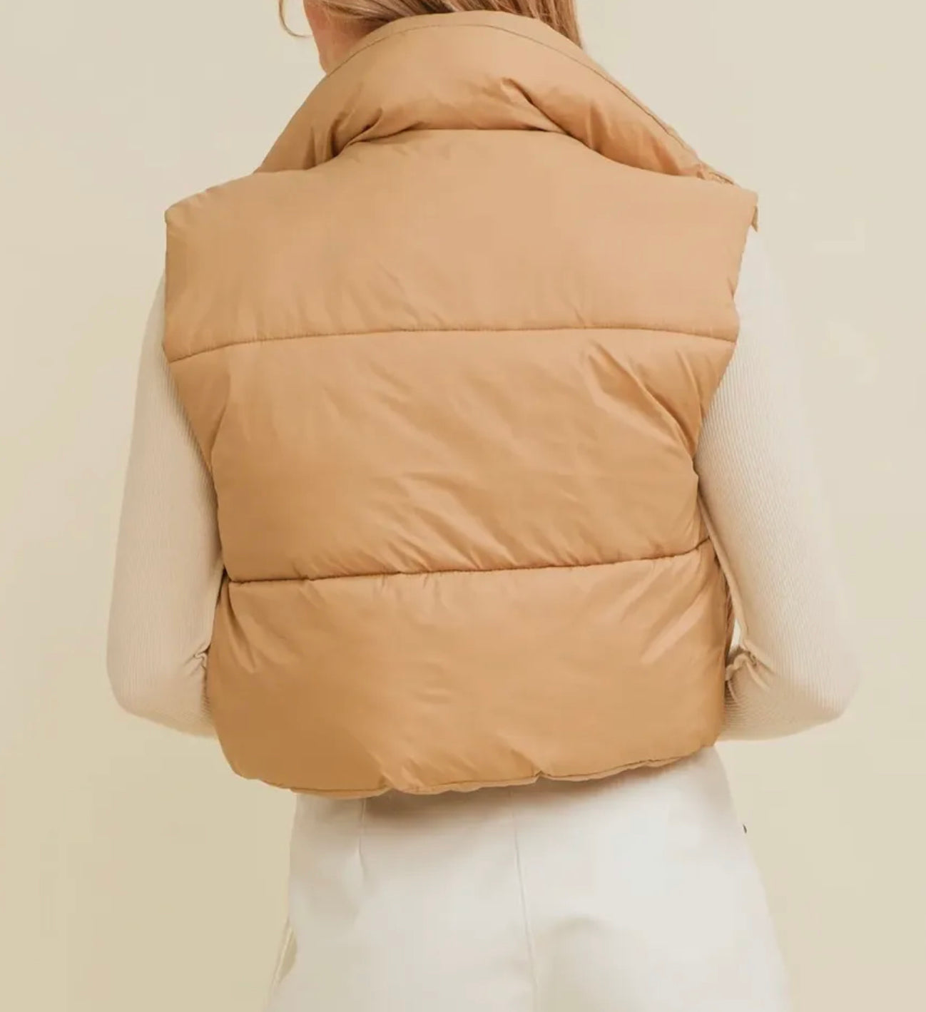 Cloud Nine Cropped Puffer Vest