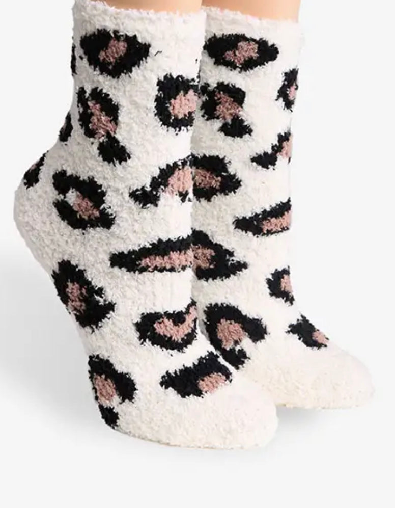 Cheetah Slipper And  Sock Bundle