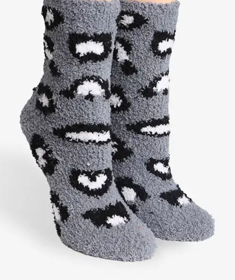 Cheetah Slipper And  Sock Bundle