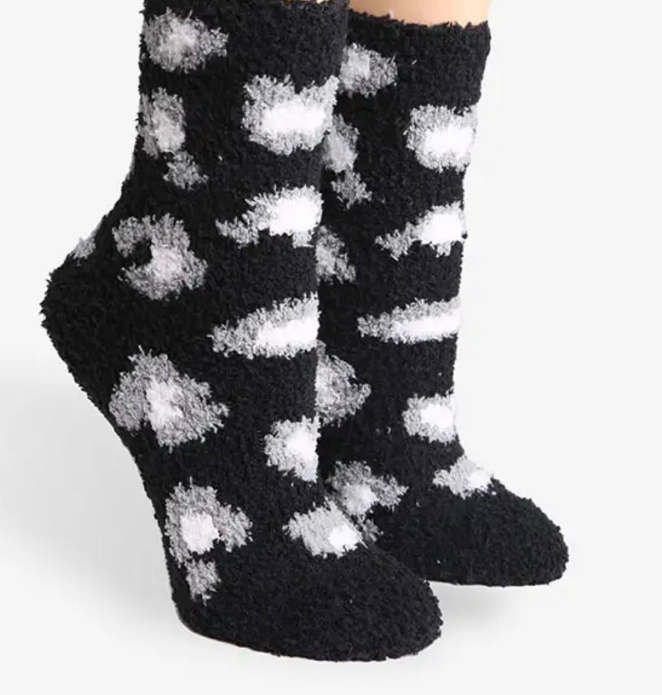 Cheetah Slipper And  Sock Bundle