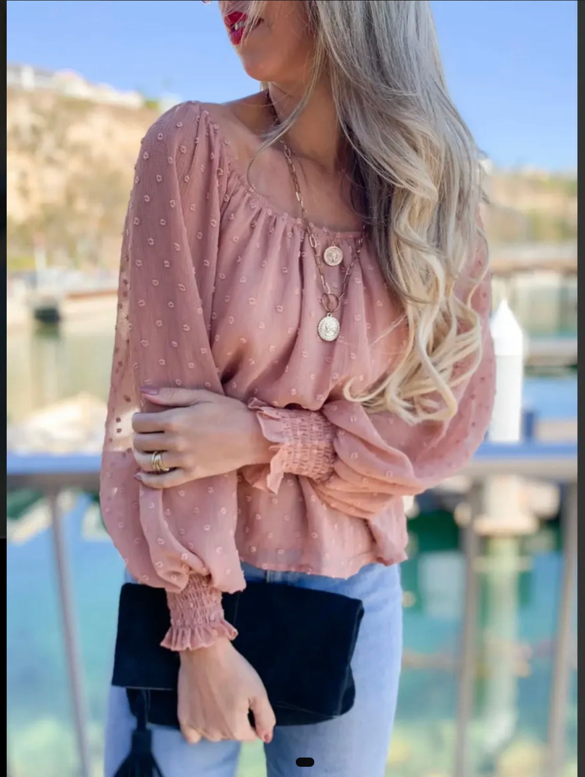 Mauve Textured Top