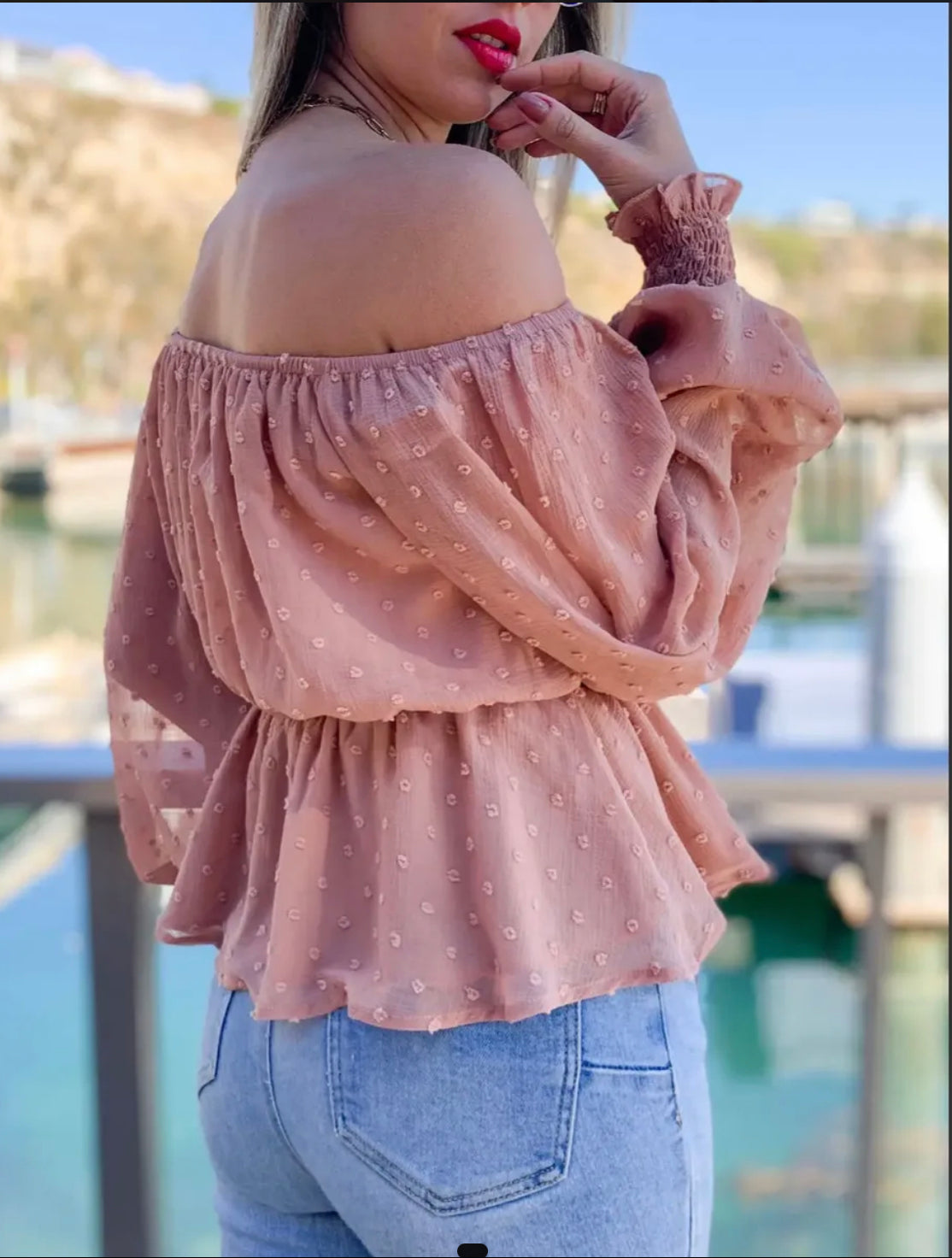 Mauve Textured Top