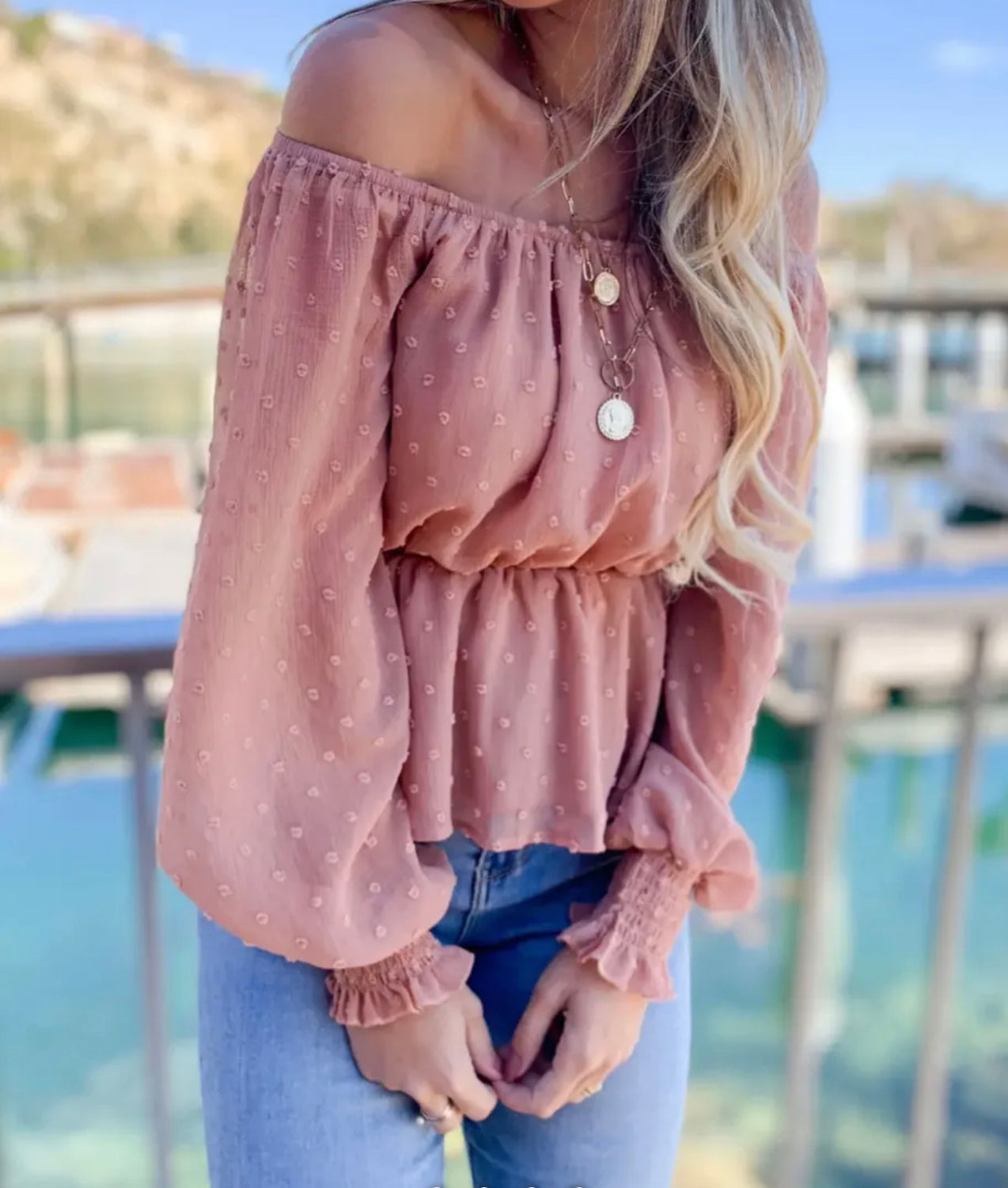 Mauve Textured Top